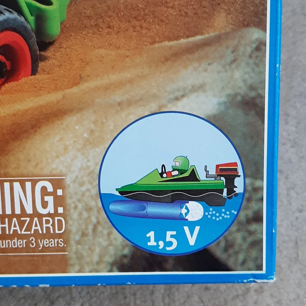 NIB Playmobil jeep ATV and speedboat set